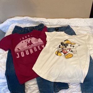 Girls lot of clothes sizes 4-5 Cat&Jack, DKNY, Frozen & Disney Mickey Mouse